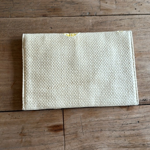 NWOT Mango Lemon Embroidered Raffia Envelope Clutch — Trending Summer Accessory - Picture 8 of 8